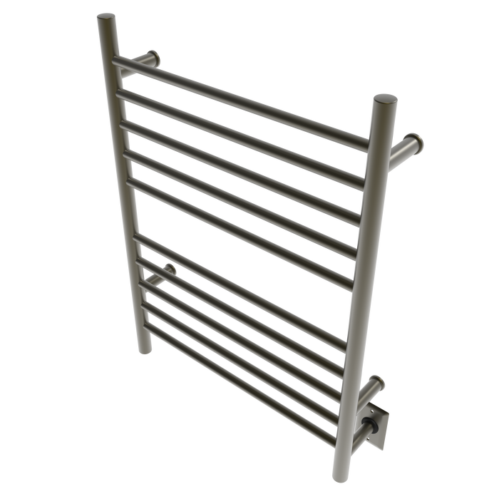 Amba Products RWH-SBB Radiant Straight 10-Bar Hardwired Plug-in Combo Towel Warmer - 4.75 x 24.5 x 31.875 in. - Brushed Bronze Finish
