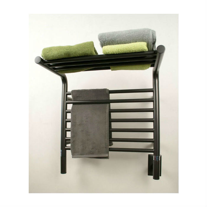 Amba Products Jeeves Collection MSO Model M Shelf 11-Bar Hardwired Towel Warmer - 15.25 x 21.25 x 22.75 in. - Oil Rubbed Bronze Finish