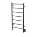 Amba Products Jeeves Collection FSO Model F Straight 6-Bar Hardwired Towel Warmer - 4.5 x 21.25 x 41.75 in. - Oil Rubbed Bronze Finish