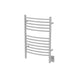 Amba Products Jeeves Collection ECW Model E Curved 12-Bar Hardwired Towel Warmer - 6.5 x 21.25 x 31.75 in. - White Finish