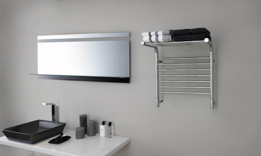 Amba Products Jeeves Collection MSP Model M Shelf 11-Bar Hardwired Towel Warmer - 15.25 x 21.25 x 22.75 in. - Polished Finish