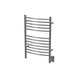 Amba Products Jeeves Collection ECB Model E Curved 12-Bar Hardwired Towel Warmer - 6.5 x 21.25 x 31.75 in. - Brushed Finish