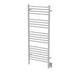 Amba Products Jeeves Collection DSW Model D Straight 20-Bar Hardwired Towel Warmer - 4.5 x 21.25 x 53.5 in. - White Finish