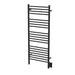 Amba Products Jeeves Collection DSMB Model D Straight 20-Bar Hardwired Towel Warmer - 4.5 x 21.25 x 53.5 in. - Matte Black Finish