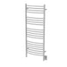 Amba Products Jeeves Collection DCW Model D Curved 20-Bar Hardwired Towel Warmer - 6.5 x 21.25 x 53.5 in. - White Finish