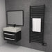 Amba Products Quadro Collection Q2054MB 20-Bar Hardwired Towel Warmer - 4.125 x 24.375 x 56.625 in. - Matte Black Finish