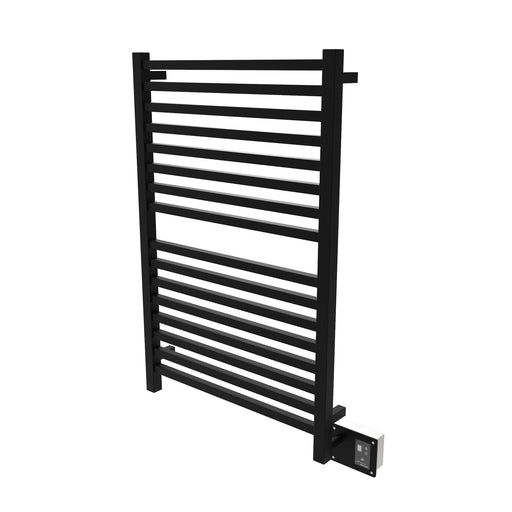 Amba Products Quadro Collection Q2842MB 16-Bar Hardwired Towel Warmer - 4.125 x 32.25 x 44.75 in. - Matte Black Finish