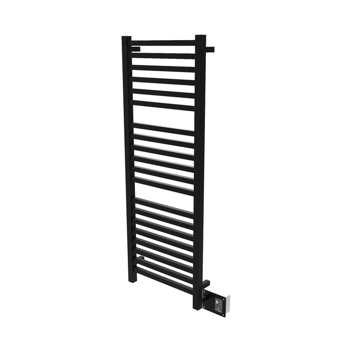 Amba Products Quadro Collection Q2054MB 20-Bar Hardwired Towel Warmer - 4.125 x 24.375 x 56.625 in. - Matte Black Finish