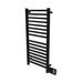 Amba Products Quadro Collection Q2042MB 16-Bar Hardwired Towel Warmer - 4.125 x 24.375 x 44.75 in. - Matte Black Finish