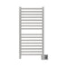 Amba Products Quadro Collection Q2042B 16-Bar Hardwired Towel Warmer - 4.125 x 24.375 x 44.75 in. - Brushed Finish