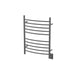 Amba Products Radiant Collection RWH-CB Hardwired Curved 10-Bar Towel Warmer - 4.75 x 24.375 x 33.5 in. - Brushed Finish