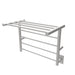 Amba Products RSH-B Radiant 8-Bar Shelf Hardwired Plug-in Combo Towel Warmer - 14 x 24.5 x 19.125 in. - Brushed Finish