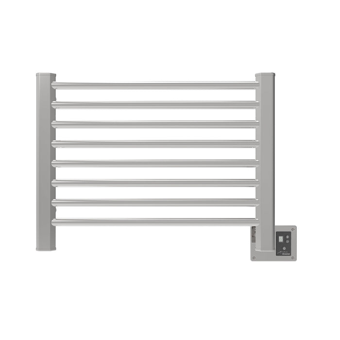 Amba Products Sirio Collection S2921P 8-Bar Hardwired Towel Warmer - 4 x 32.5 x 23.375 in. - Polished Finish