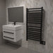 Amba Products Quadro Collection Q2042MB 16-Bar Hardwired Towel Warmer - 4.125 x 24.375 x 44.75 in. - Matte Black Finish