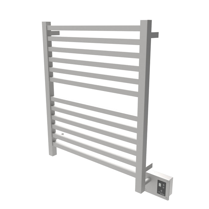 Amba Products Quadro Collection Q2833B 12-Bar Hardwired Towel Warmer - 4.125 x 32.25 x 35.375 in. - Brushed Finish