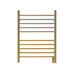 Amba Products RWH-SSB Radiant Straight 10-Bar Hardwired Plug-in Combo Towel Warmer - 4.75 x 24.5 x 31.875 in. - Satin Brass Finish