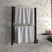 Amba Products Quadro Collection Q2842MB 16-Bar Hardwired Towel Warmer - 4.125 x 32.25 x 44.75 in. - Matte Black Finish