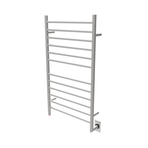 Amba Products Radiant Collection RWHL-SB Hardwired Large Straight 12-Bar Hardwired Towel Warmer - 4.75 x 24.375 x 43 in. - Brushed Finish