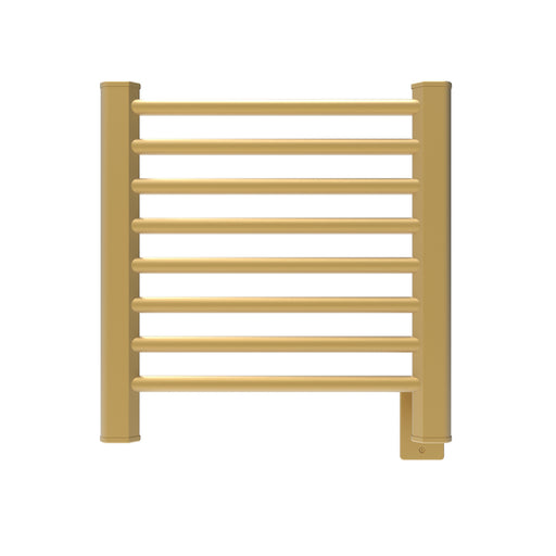 Amba Products Sirio Collection S2121SB 8-Bar Hardwired Towel Warmer - 4 x 21.75 x 23.5 in. - Satin Brass Finish