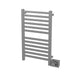 Amba Products Quadro Collection Q2033B 12-Bar Hardwired Towel Warmer - 4.125 x 24.375 x 35.375 in. - Brushed Finish