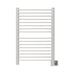 Amba Products Sirio Collection S2942B 16-Bar Hardwired Towel Warmer - 4 x 32.5 x 44.625 in. - Brushed Finish