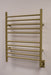 Amba Products RWH-SSB Radiant Straight 10-Bar Hardwired Plug-in Combo Towel Warmer - 4.75 x 24.5 x 31.875 in. - Satin Brass Finish