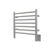 Amba Products Radiant Collection RWHS-SB Hardwired Small Straight 7-Bar Hardwired Towel Warmer - 4.75 x 20.375 x 21.25 in. - Brushed Finish