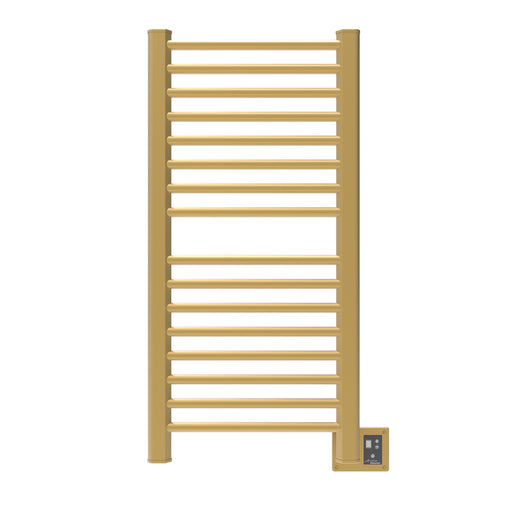 Amba Products Sirio Collection S2142SB 16-Bar Hardwired Towel Warmer - 4 x 24.625 x 44.625 in. - Satin Brass Finish