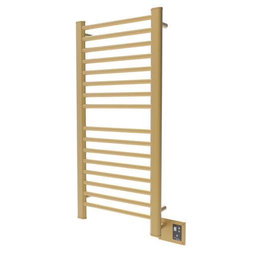 Amba Products Sirio Collection S2142SB 16-Bar Hardwired Towel Warmer - 4 x 24.625 x 44.625 in. - Satin Brass Finish