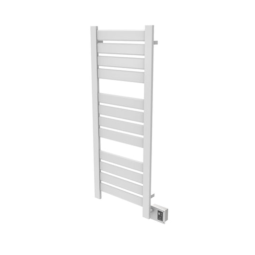 Amba Products Vega Collection V2356W 12-Bar Hardwired Towel Warmer - 3.625 x 26.25 x 57.75 in. - White Finish