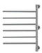 Amba Products Swivel Collection J-D006B Jack 6-Bar Plug-In Towel Warmer - 4.25 x 21.875 x 29.125 in. - Brushed Finish