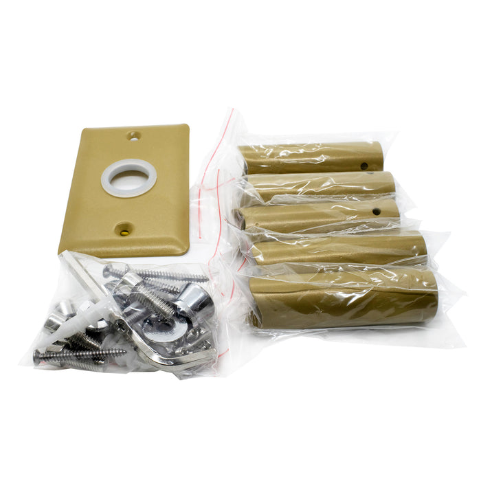 Amba Products Component AR-BPSM-SB Radiant Small Collection Bracket Pack - Satin Brass Finish