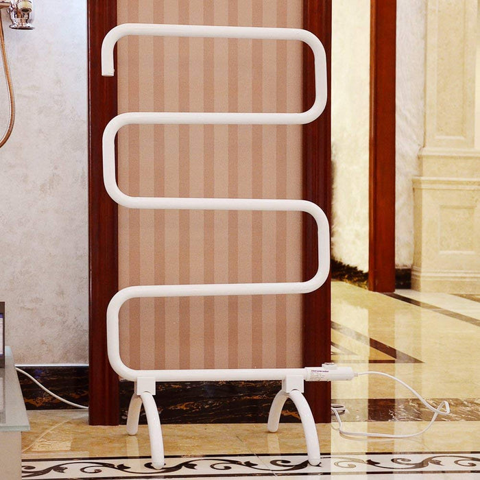Homeleader Towel Warmer and Drying Rack, Heated Towel Rack, Wall Mount & Free Standing Towel Heater for Bathroom, 120W