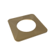 Amba Products Accessory AE-1S-SB 1mm Square Spacer Qty of 2 for Quadro or Vega Collections - 0.04 x 1.5 x 1.5 in. - Satin Brass Finish