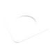 Amba Products Accessory AE-1S-W 1mm Square Spacer Qty of 2 for Quadro or Vega Collections - 0.04 x 1.5 x 1.5 in. - White Finish