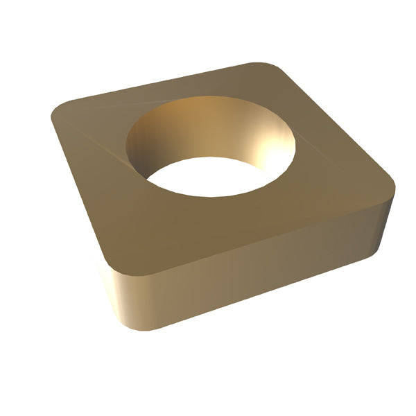 Amba Products Accessory AE-10S-SB 10mm Square Spacer Qty of 2 for Quadro or Vega Collections - 0.375 x 1.5 x 1.5 in. - Satin Brass Finish