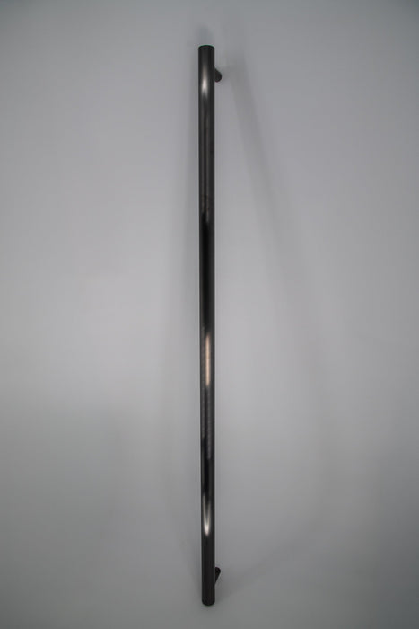 Amba Products i59RO.PBB Modello i Round 59-Inch Hardwired Single Bar Towel Warmer - 4.125 x 59 x 1.625 in. - PVD Brushed Black Finish