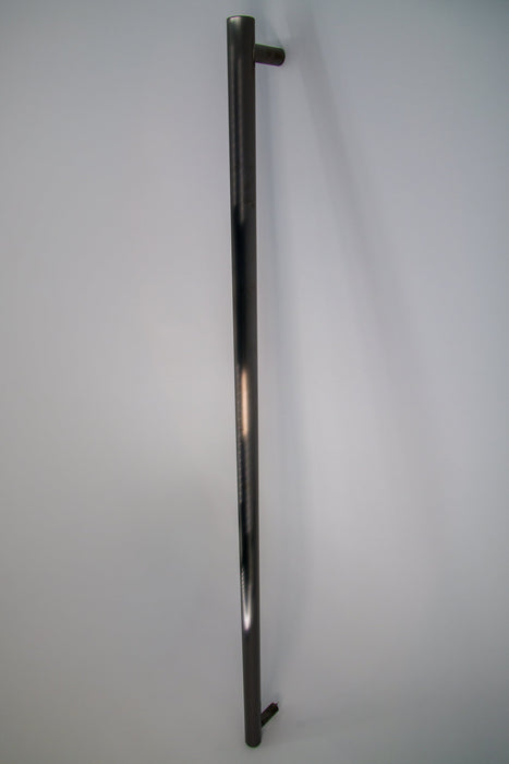 Amba Products i59RO.PBB Modello i Round 59-Inch Hardwired Single Bar Towel Warmer - 4.125 x 59 x 1.625 in. - PVD Brushed Black Finish
