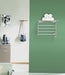 Amba Products RSH-P Radiant 8-Bar Shelf Hardwired Plug-in Combo Towel Warmer - 14 x 24.5 x 19.125 in. - Polished Finish