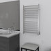 Amba Products RSWHL-B Radiant 12-Bar Large Square Hardwired Plug-in Combo Towel Warmer - 4.75 x 24.5 x 41.75 in. - Brushed Finish