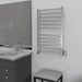 Amba Products RSWHL-P Radiant 12-Bar Large Square Hardwired Plug-in Combo Towel Warmer - 4.75 x 24.5 x 41.75 in. - Polished Finish