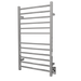 Amba Products RSWHL-P Radiant 12-Bar Large Square Hardwired Plug-in Combo Towel Warmer - 4.75 x 24.5 x 41.75 in. - Polished Finish