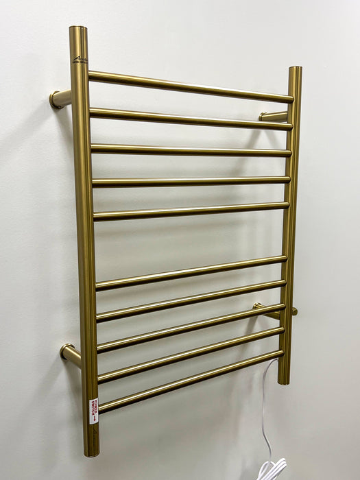 Amba Products RWH-SBB Radiant Straight 10-Bar Hardwired Plug-in Combo Towel Warmer - 4.75 x 24.5 x 31.875 in. - Brushed Bronze Finish