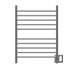 Amba Products RWH-SB Radiant Straight 10-Bar Hardwired Plug-in Combo Towel Warmer - 4.75 x 24.5 x 31.875 in. - Brushed Finish