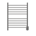 Amba Products RWH-SB Radiant Straight 10-Bar Hardwired Plug-in Combo Towel Warmer - 4.75 x 24.5 x 31.875 in. - Brushed Finish
