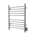 Amba Products RWH-SB Radiant Straight 10-Bar Hardwired Plug-in Combo Towel Warmer - 4.75 x 24.5 x 31.875 in. - Brushed Finish
