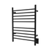 Amba Products RWH-SMB Radiant Straight 10-Bar Hardwired Plug-in Combo Towel Warmer - 4.75 x 24.5 x 31.875 in. - Matte Black Finish