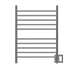 Amba Products RWH-SP Radiant Straight 10-Bar Hardwired Plug-in Combo Towel Warmer - 4.75 x 24.5 x 31.875 in. - Polished Finish