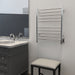 Amba Products RWH-SP Radiant Straight 10-Bar Hardwired Plug-in Combo Towel Warmer - 4.75 x 24.5 x 31.875 in. - Polished Finish