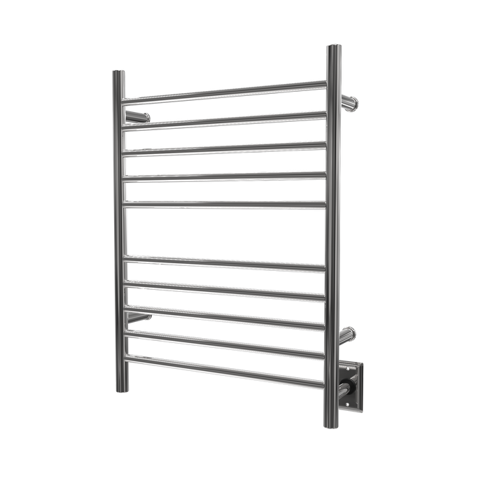 Amba Products RWH-SP Radiant Straight 10-Bar Hardwired Plug-in Combo Towel Warmer - 4.75 x 24.5 x 31.875 in. - Polished Finish